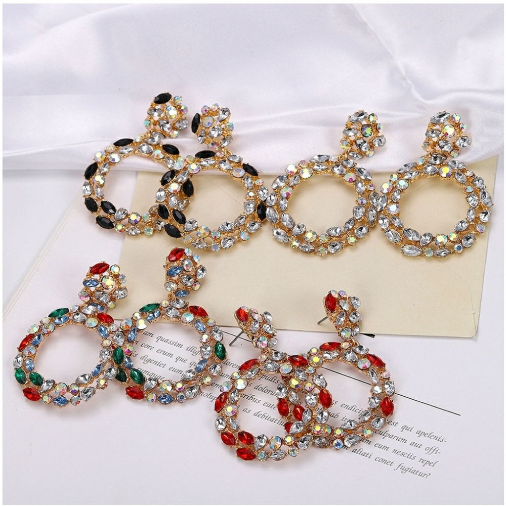 4 pack multi colored earrings